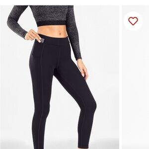 Fabletics Quincy Zip Black High-Rise Leggings